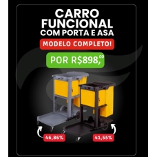 CARRO FUNCIONAL COM PORTA E ASA CARRO FUNCIONAL COM PORTA E ASA